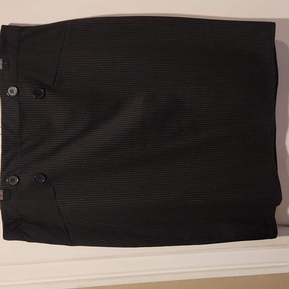 Max Studio Pinstripe Pencil Skirt XL